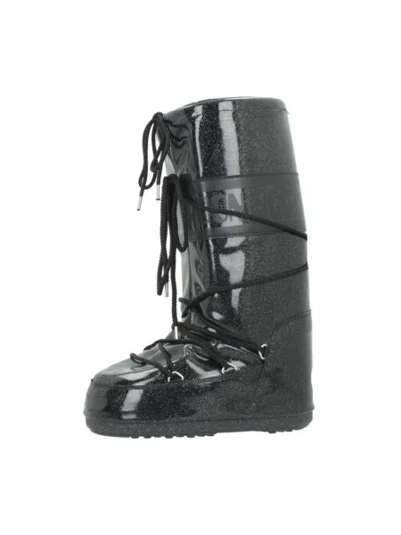 Snehule Moon Boot Icon Glitter black čierna