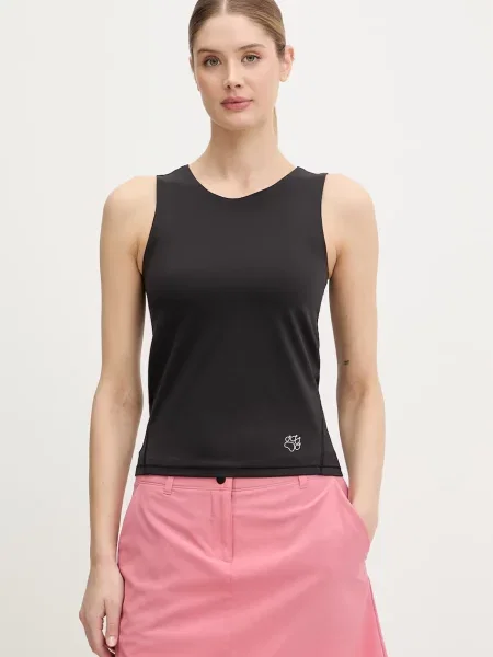 Jack Wolfskin top pentru femei Wildstride negru