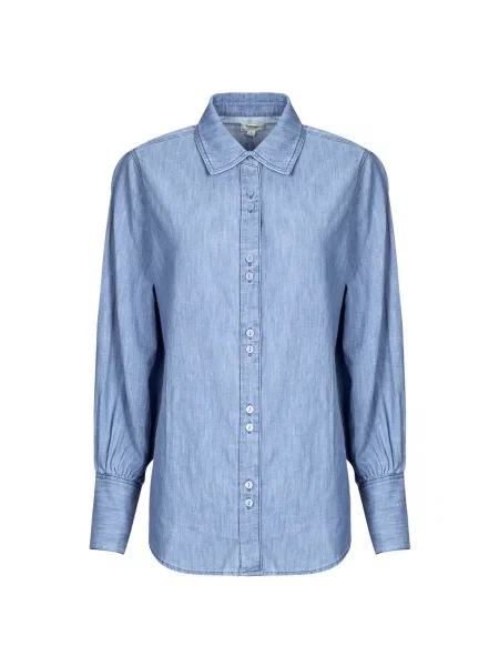 Cămașă Lee cu mâneci balon albastru