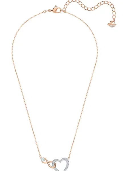 Swarovski Αλυσίδα Hyperbola ροζέ χρυσό / ασημί