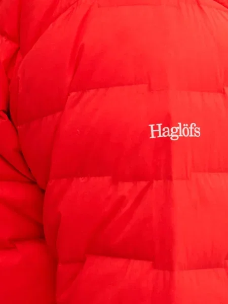 Пуховик Haglofs красный
