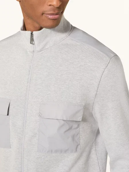 Maerz Muenchen Bluza Z Mieszanki Materiałów grau szara