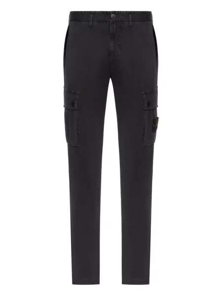 Pantaloni cargo Stone Island cu strasuri negru