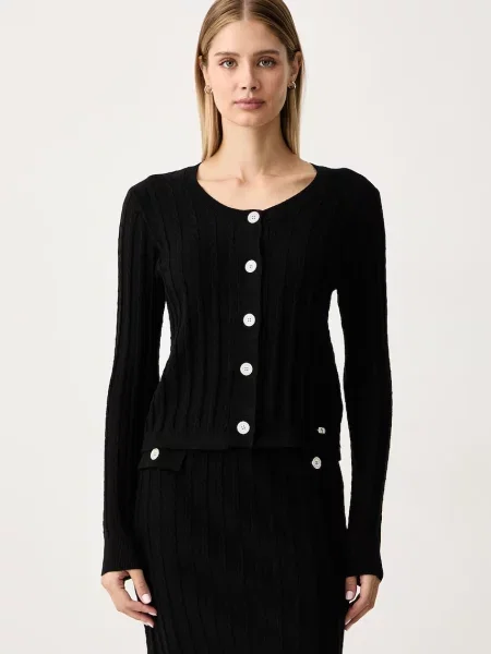 Gaudi cardigan pentru femei cu vâscoză negru