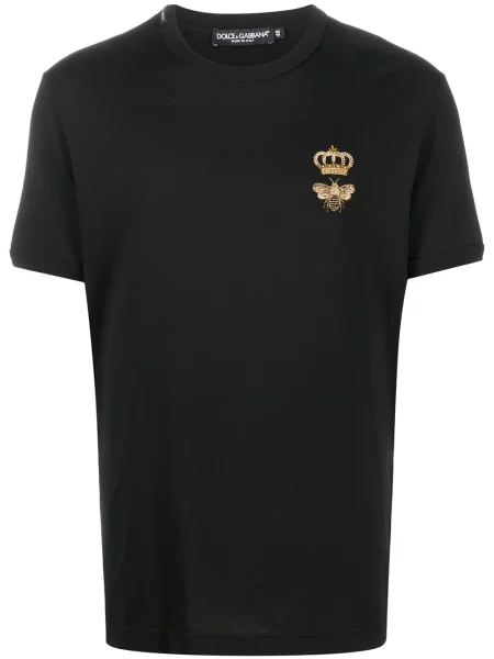 Tricou Dolce & Gabbana cu broderie negru