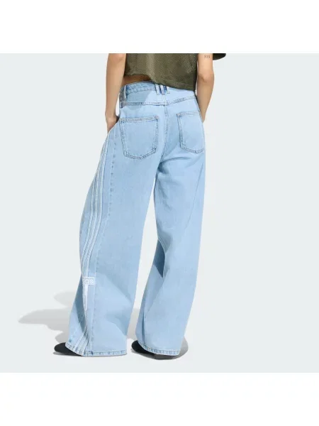 SPODNIE ADIBREAK MID-RISE WIDE-LEG DENIM