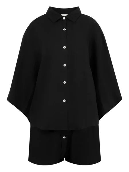 Szeroka koszula Deiji Studios czarna