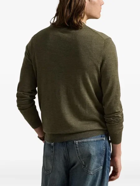 Μικρός κασκέτο Polo Ralph Lauren με χαμηλή μέση υφαίνω διαγωνίως πράσινο