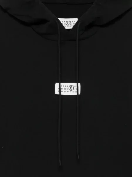 Суичър с качулка Maison Margiela с автограф черно
