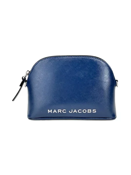 Kosmetyczka Marc Jacobs skórzana niebieska