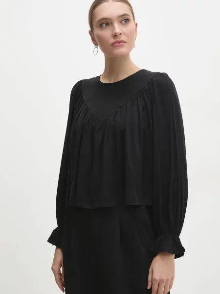 Блуза Answear Lab с изчистен дизайн черно