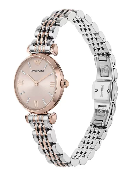 Emporio Armani Analógové hodinky zlato / strieborná ružové