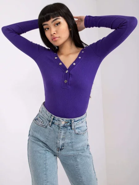Bluză Fashionhunters de costum violet