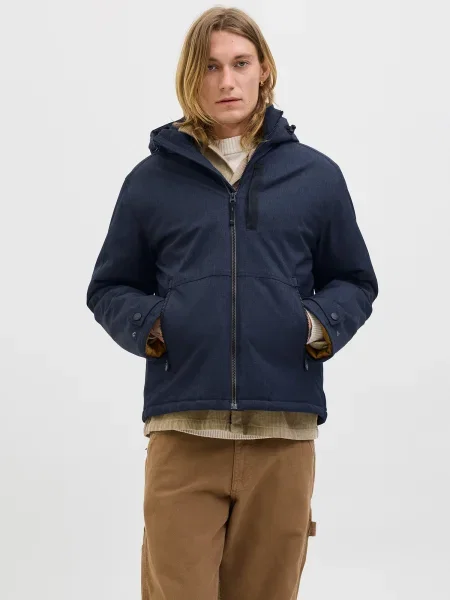 JACK & JONES Prehodna jakna JJEParker nočno modra