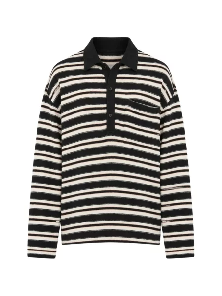 Lung tricou polo Song For The Mute negru