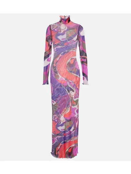 Rochie maxi Pucci plasă de costum