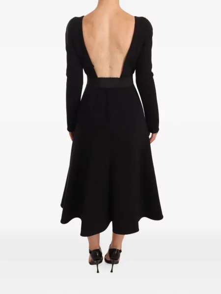 Rochie midi Dolce & Gabbana evazată negru