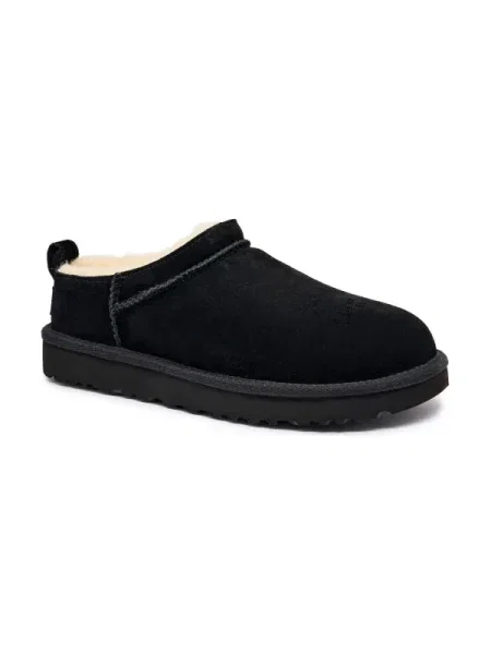 UGG velúr papucs Classic Micro fekete