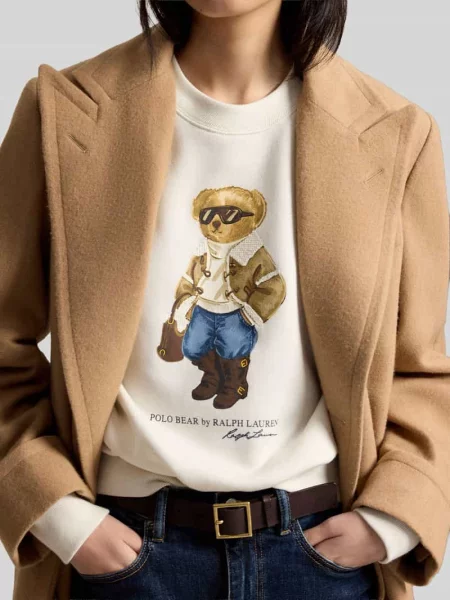 Bluza z ikonicznym motywem misia Polo Ralph Lauren biała