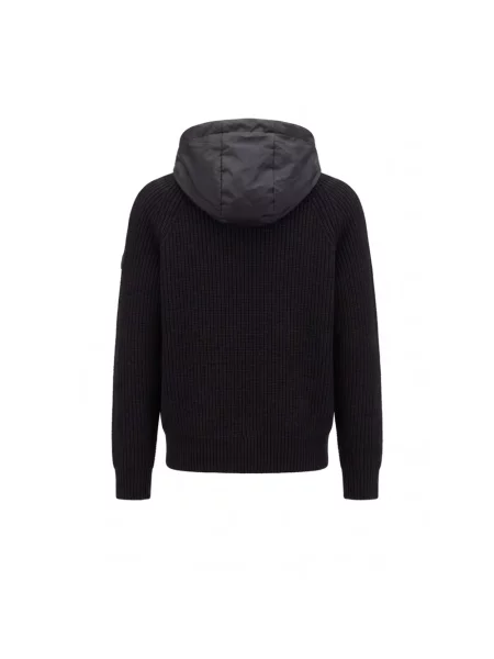 Kardigan Moncler wełniany czarny