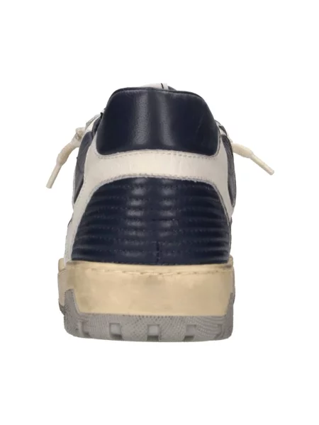 Sneakersy 4b12 skórzane beżowe