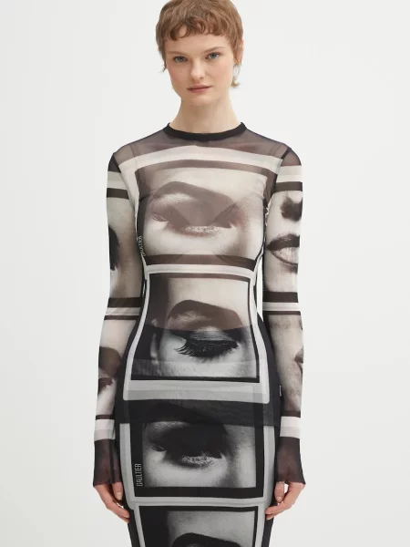 Jean Paul GAULTIER bluză Eyes and Lips