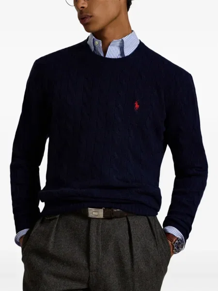 Kratak samt polo majica Polo Ralph Lauren s vezom crna