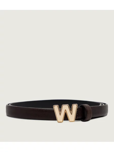 Weekend MaxMara Curea de piele WKAPALUDE maro