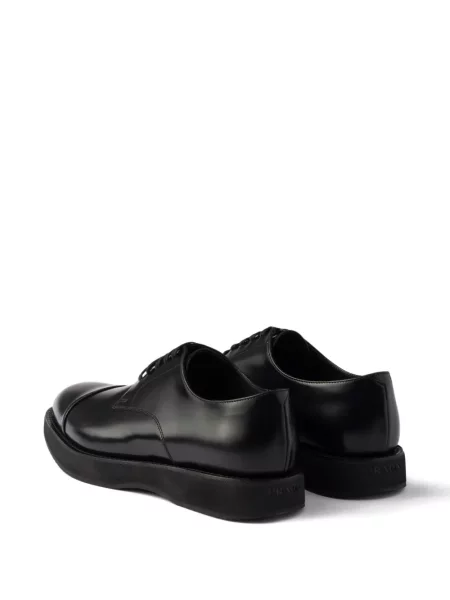 Pantofi Prada cu șireturi din piele negru