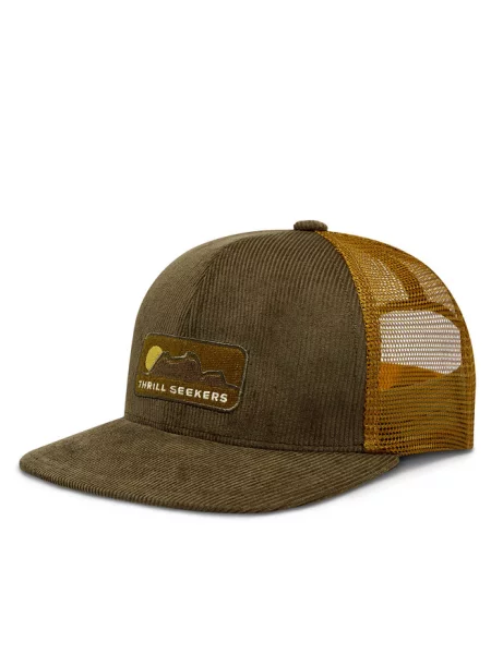 Czapka z daszkiem Buff Explore Trucker ciemnozielona brązowa zielona