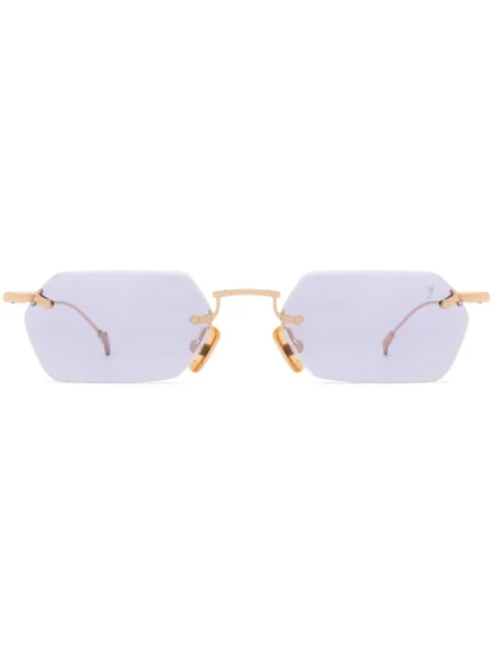 Ochelari de soare Eyepetizer cu imprimeu geometric auriu