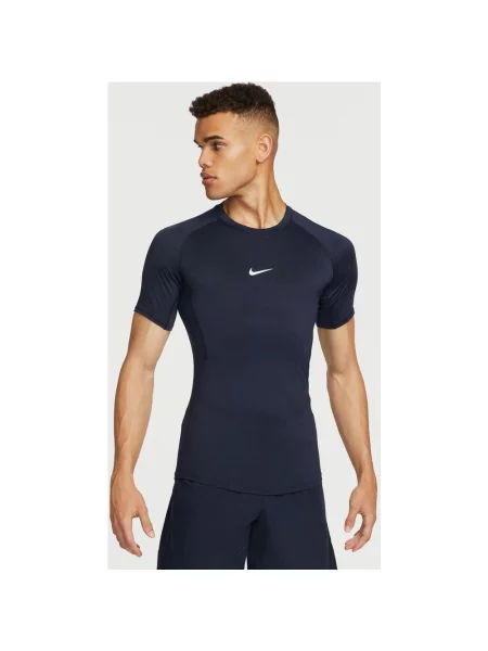 Koszulka z krótkim rękawem Nike Pro Dri-FIT granatowy S niebieska