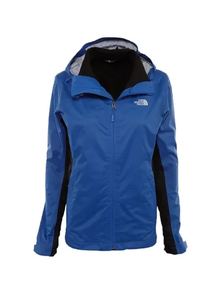 Geacă The North Face cu glugă albastru