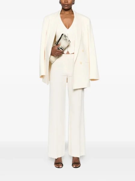 Pantaloni Patrizia Pepe alb