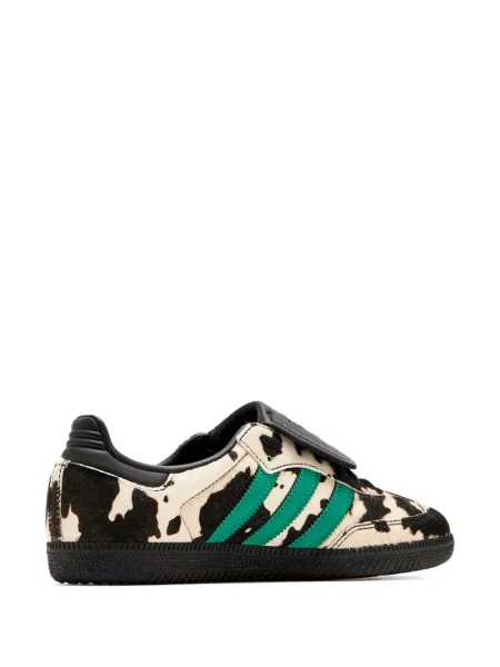 Sneakersy Adidas Adizero w paski zamszowe z nadrukiem szare