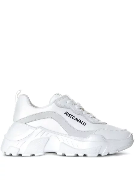 Sneakerși Just Cavalli alb