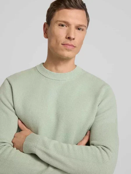 Sweter o kroju regular fit z czystej bawełny ekologicznej model ‘DANE’ Selected Homme