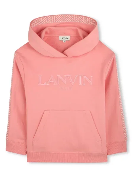 Bluza z kapturem dziecięca Lanvin Enfant różowa