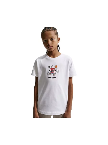 Tricou copii Nike alb