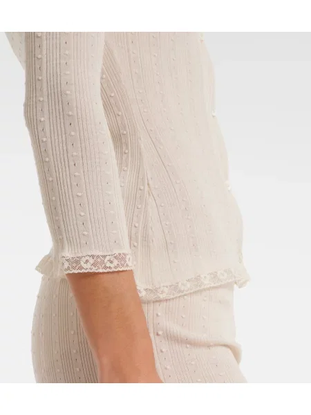 Cardigan Gucci de lână alb