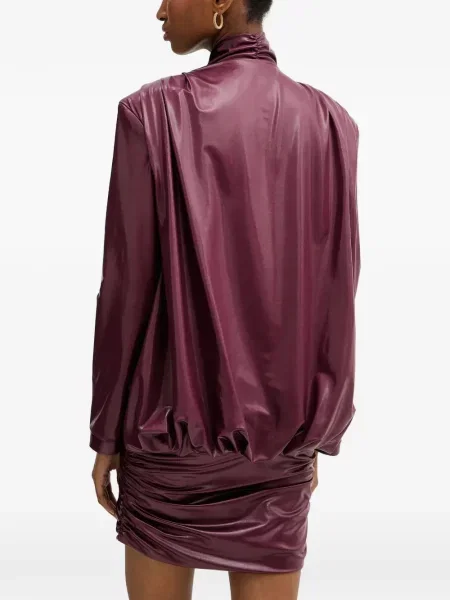 Rochie mini Haveone cu funde violet