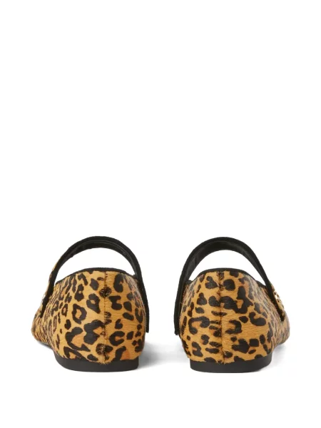 Raštuotos balerinos Karl Lagerfeld leopardinės ruda