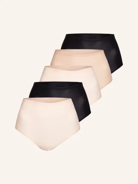 Chantelle Figi Pełne Softstretch 5 Szt. beige czarne