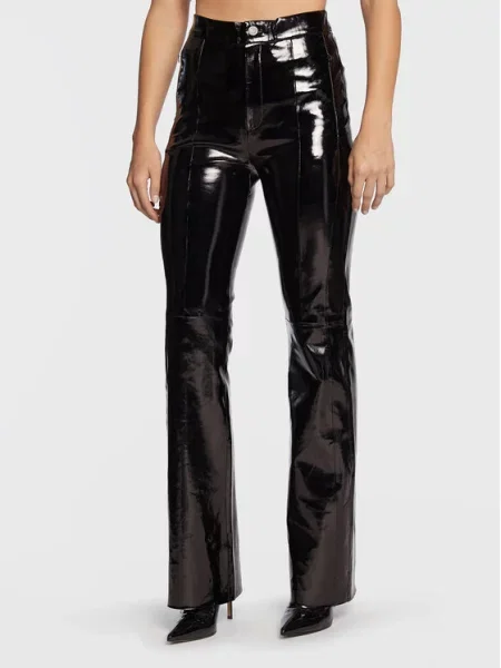 Usnjene hlače Gestuz črna