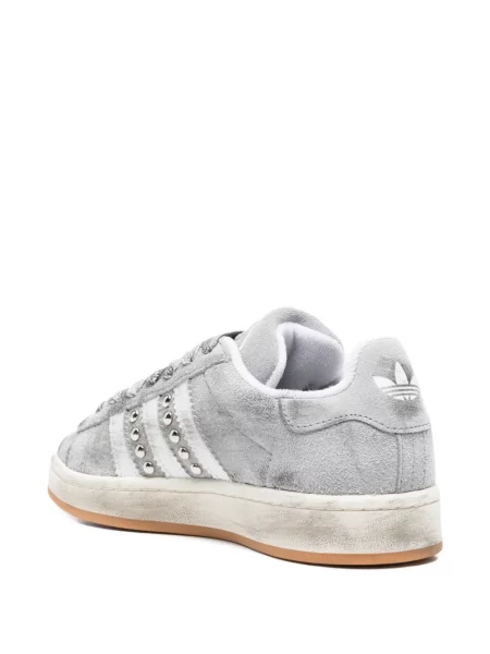 Pruhované tenisky Adidas Samba s potiskem bílé