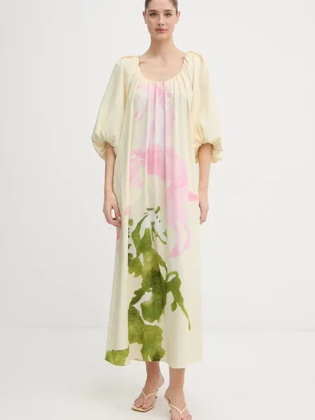 Stine Goya sukienka hiszpanka beżowa