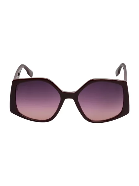 Okulary przeciwsłoneczne Karl Lagerfeld w geometryczne wzory czerwone