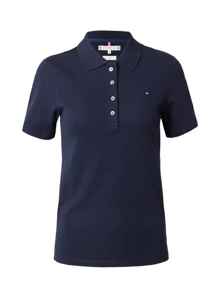 TOMMY HILFIGER Tricou bleumarin / roșu alb