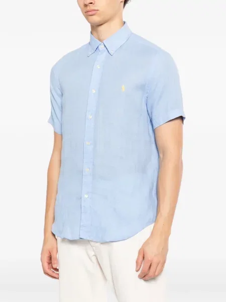 Риза Polo Ralph Lauren бродирана синьо
