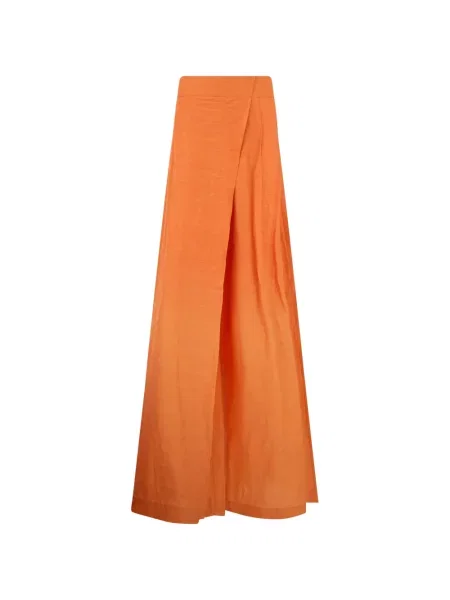 Fusta maxi Alberta Ferretti plic portocaliu